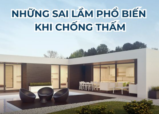 Sai lầm khi tự chống thấm tại nhà