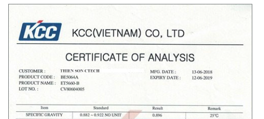 CO, CQ chứng minh chất lượng và nguồn gốc xứ.