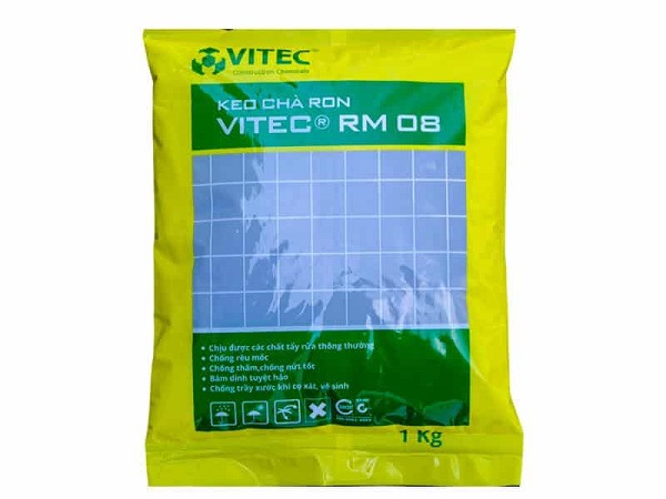 VITEC RM-08 là loại keo chít mạch cao cấp, dạng bột mịn, được sản xuất từ hỗn hợp xi măng polyme cải tiến, cốt liệu siêu mịn và các phụ gia đa chức năng