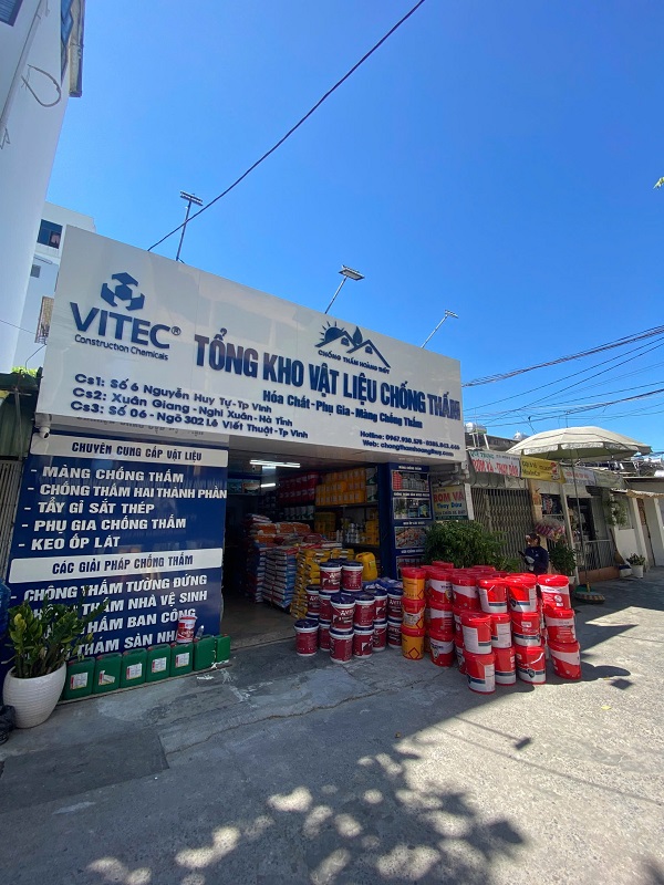 Tổng kho chống thấm Hoàng Thủy – Đại lý chính hãng phân phối sản phẩm VITEC PU-268 tại Nghệ An