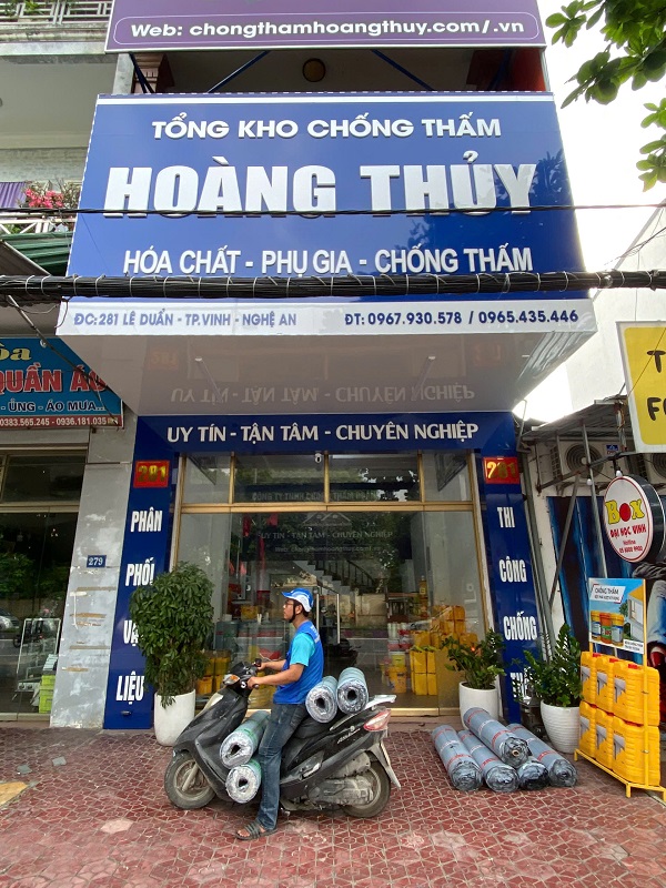 Tổng Kho Chống Thấm Hoàng Thủy – Địa chỉ uy tín về cung cấp vật liệu chống thấm chính hãng tại TP Vinh