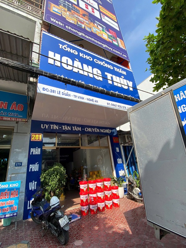 Tổng kho chống thấm Hoàng Thủy – Địa chỉ cung cấp vật liệu chống thấm tường ngoài tại Nghệ An uy tín, chất lượng