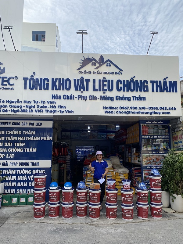 Tổng kho chống thấm Hoàng Thủy – Địa chỉ phân phối và thi công VITEC XP02 HQ chính hãng tại Hà Tĩnh uy tín, chất lượng