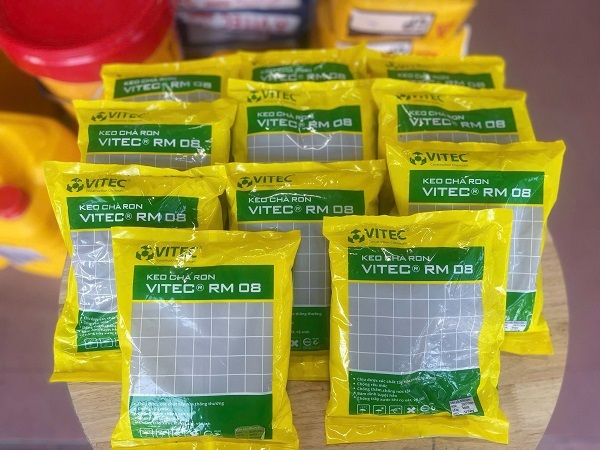 Keo chà ron Vitec RM08 tại Hà Tĩnh là sản phẩm chuyên dụng giúp tạo mạch mịn, chống đen, chống thấm và giữ màu bền đẹp lâu dài
