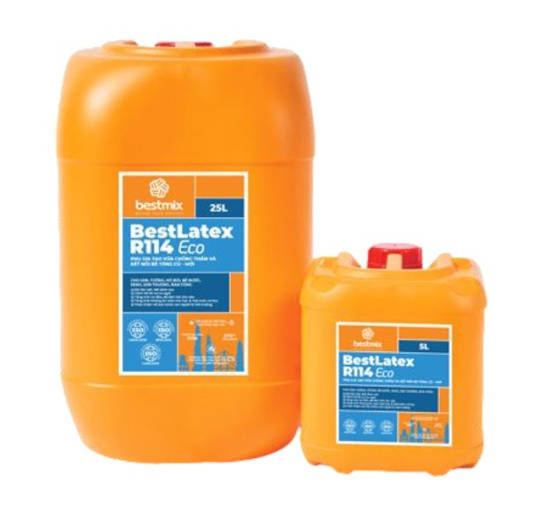 Phụ gia chống thấm BestLatex R114 tại Nghệ An là giải pháp hiệu quả giúp tăng bám dính, chống thấm và hạn chế nứt cho vữa xi măng – bê tông