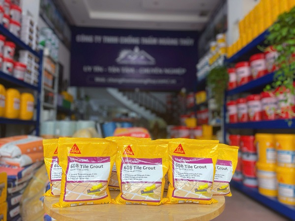 Tổng Kho Chống Thấm Hoàng Thủy - Địa chỉ uy tín phân phối và thi công keo chà ron SikaCeram 608 Tile Grout tạị Hà Tĩnh