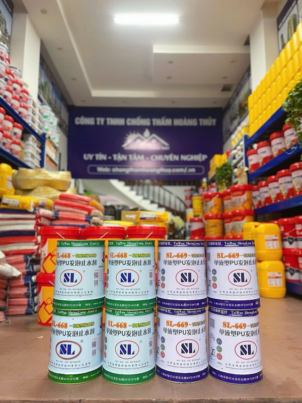 Tổng kho chống thấm Hoàng Thủy - Địa chỉ phân phối và thi công keo PU trương nở SL tại Hà Tĩnh uy tín, chất lượng
