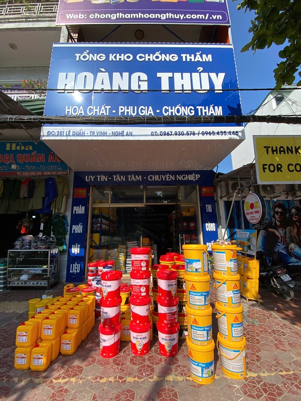 Tổng Kho Chống Thấm Hoàng Thủy - Địa chỉ uy tín phân phối sơn chống thấm tường đứng tại Hà Tĩnh