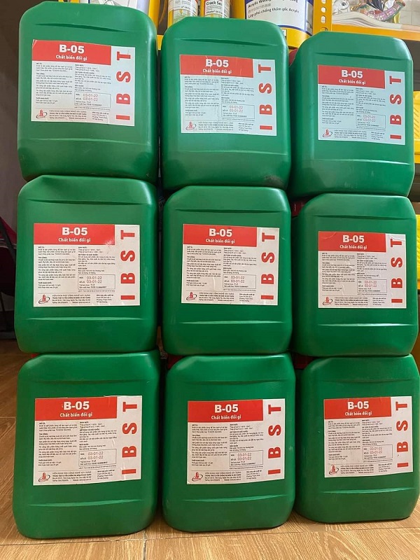 Tẩy gỉ B05 là dòng sản phẩm được sử dụng rộng rãi nhờ khả năng làm sạch nhanh, giá thành hợp lý và an toàn cho thép