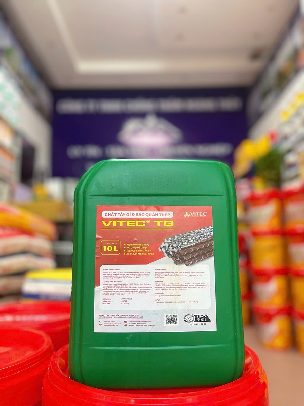 Vitec TG thích hợp xử lý thép cũ, thép để lâu ngoài môi trường, thép bị mưa gió làm oxy hóa, hoặc thép công trình bị gỉ do bảo quản không đúng cách